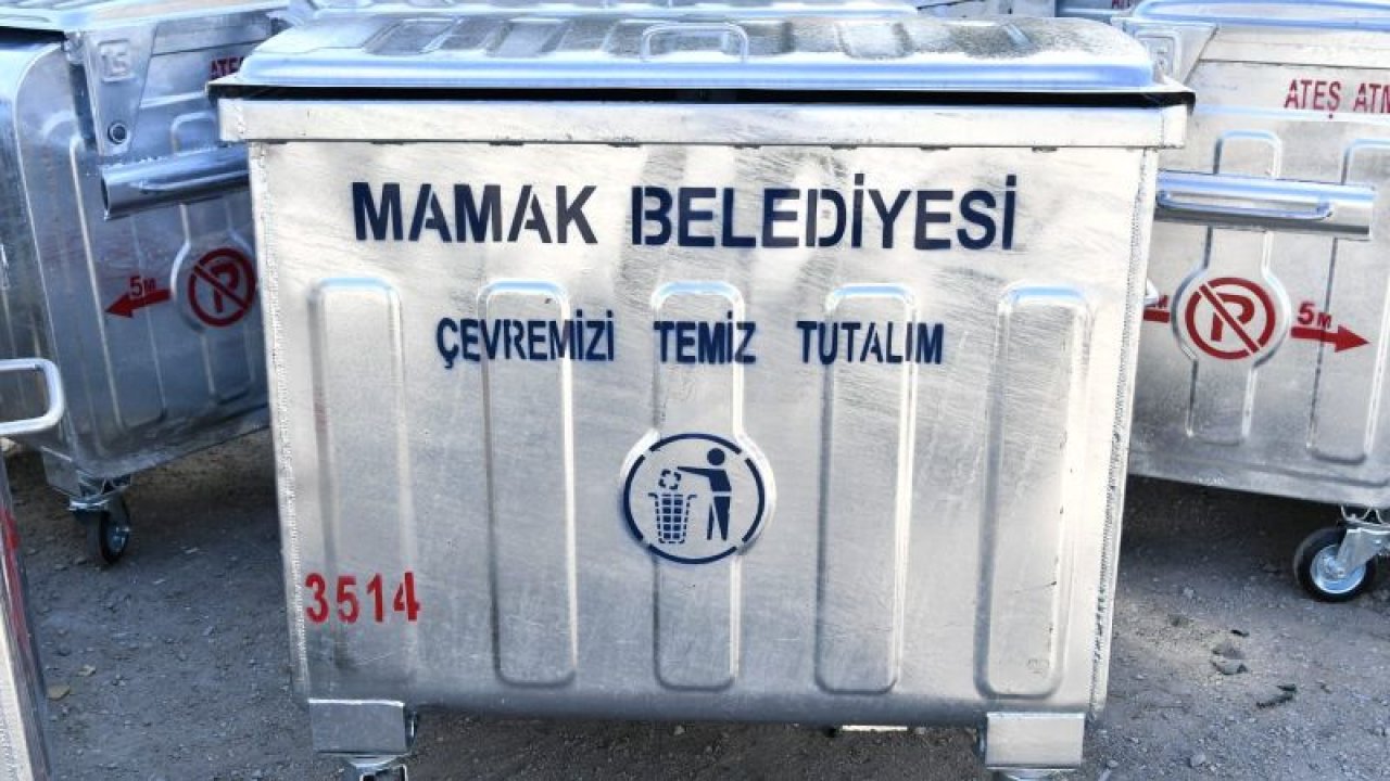 Ankara Mamak’ta çöp konteynerleri yenileniyor
