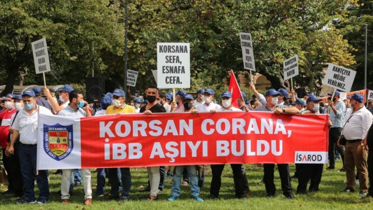 İBB önünde sıcak dakikalar! Taksiciler ve servisçiler protesto etti