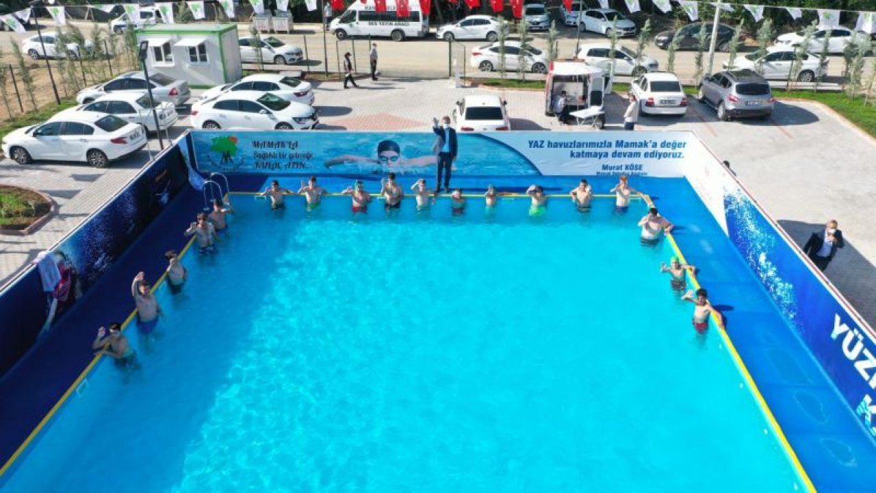Mamak'a havuz kuruldu, çocuklar bayram etti - Ankara