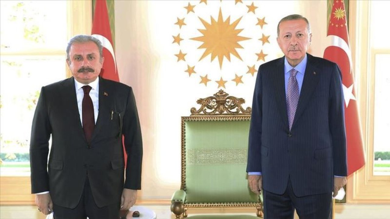 Cumhurbaşkanı Erdoğan, TBMM Başkanı Şentop'u kabul etti
