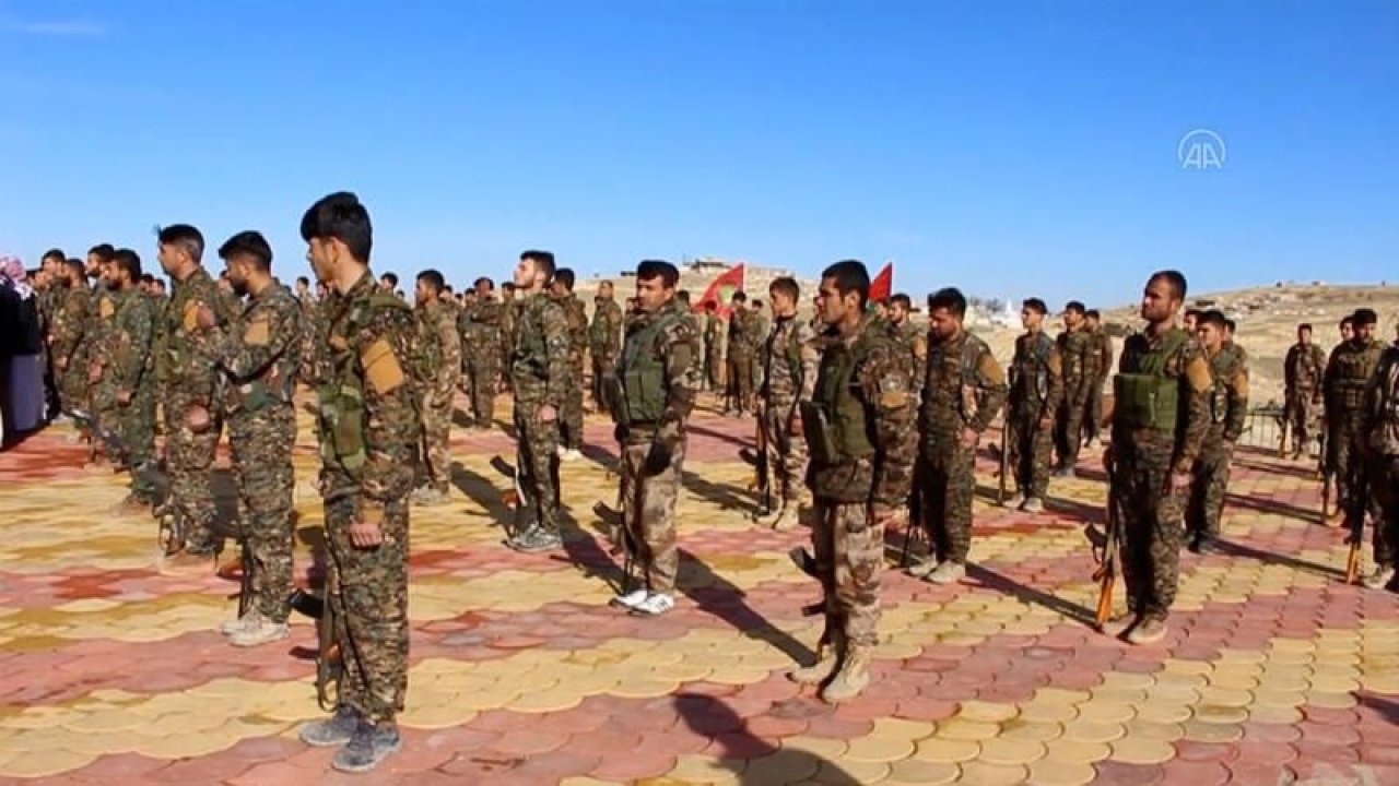 AA, terör örgütü PKK'nın Sincar'daki kamplarını görüntüledi