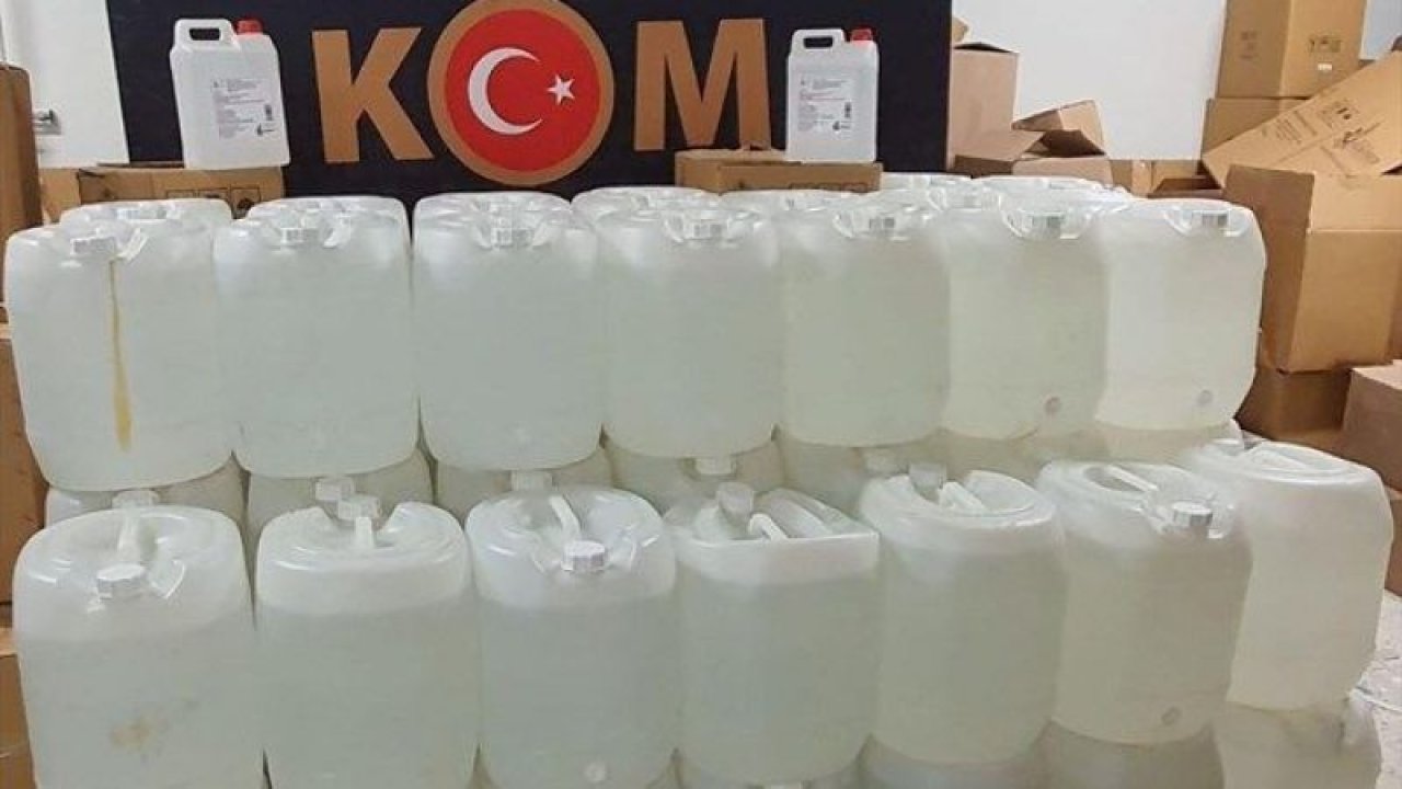 Ankara'da 3 ton etil alkol ile 500 litre sahte içki ele geçirildi! 3 kişi gözaltına alındı