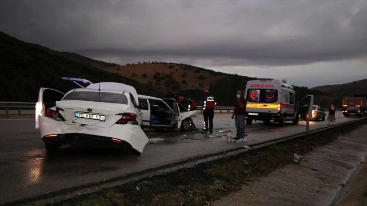 Manisa'da zincirleme trafik kazası: 4 yaralı