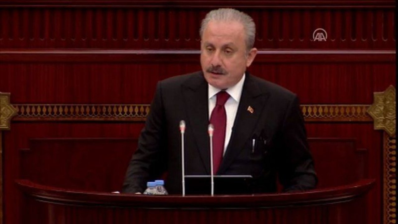 Son Dakika! TBMM Başkanı Şentop, Azerbaycan Milli Meclisine hitap etti