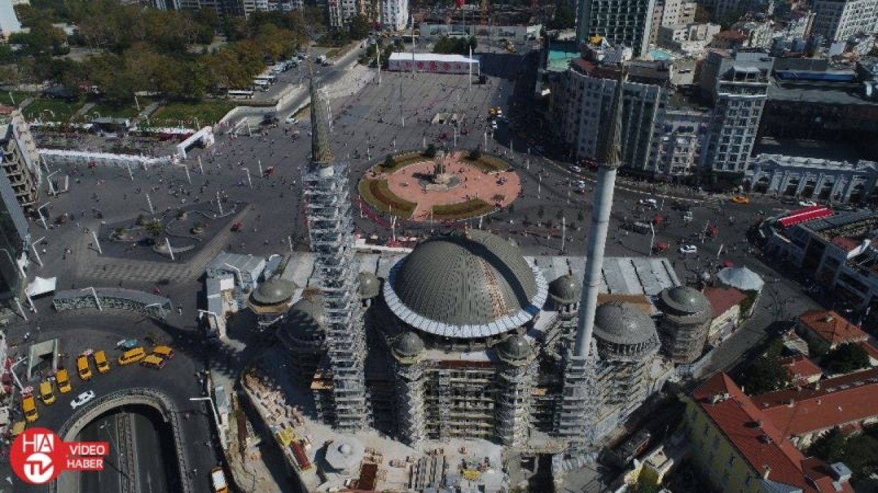 Taksim Camii’nin içi ilk kez görüntülendi