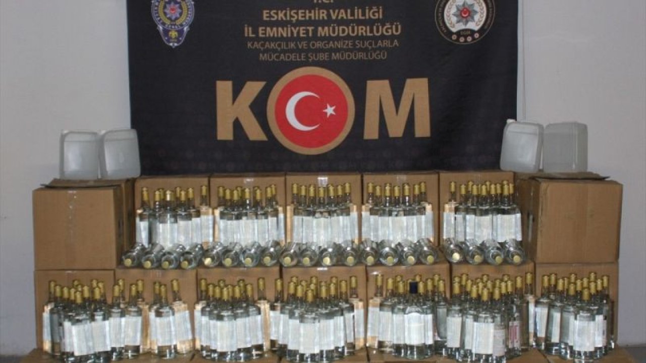 Eskişehir'de 979 litre etil alkol ele geçirildi