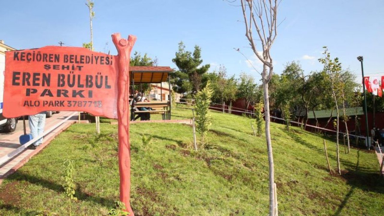 Ankara Keçiören’de Şehit Eren Bülbül Parkı Açıldı