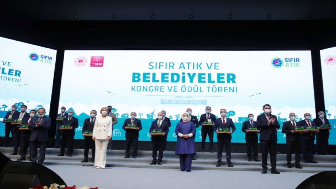 Emine Erdoğan, Sıfır Atık Ve Belediyeler Kongre ve Ödül Töreni'ne katıldı