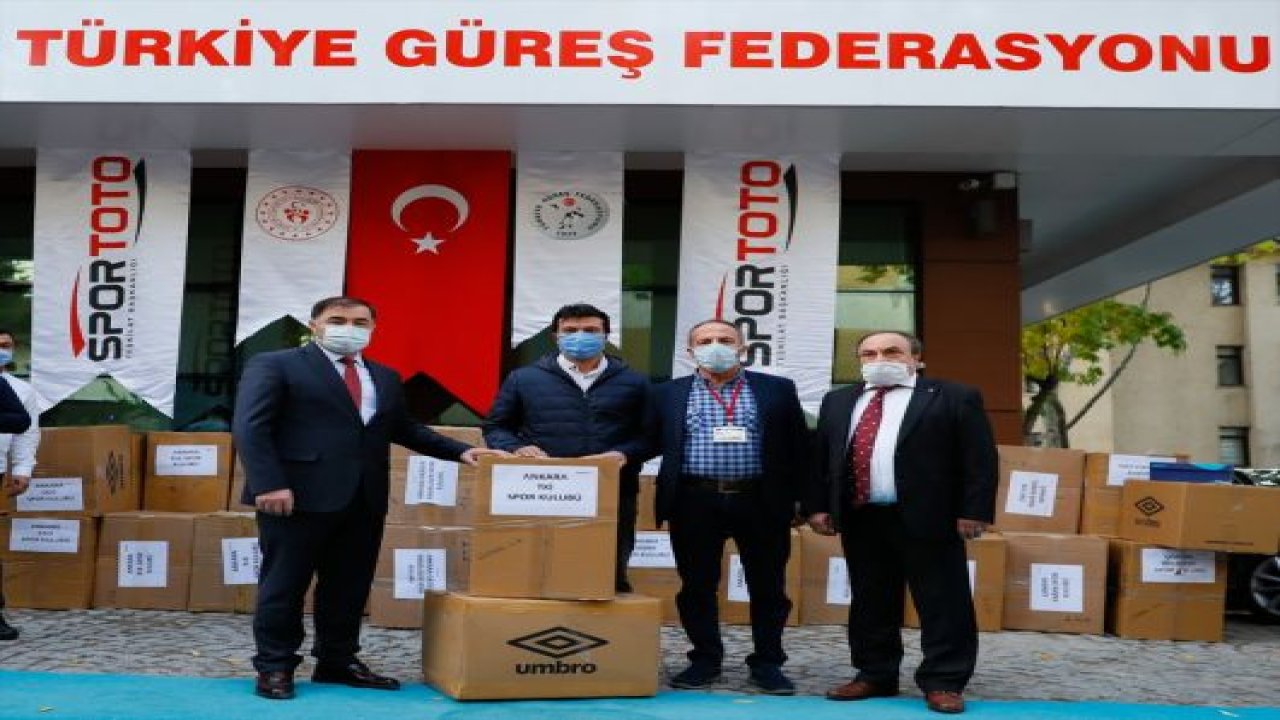 Türkiye Güreş Federasyonundan güreş kulüplerine malzeme desteği