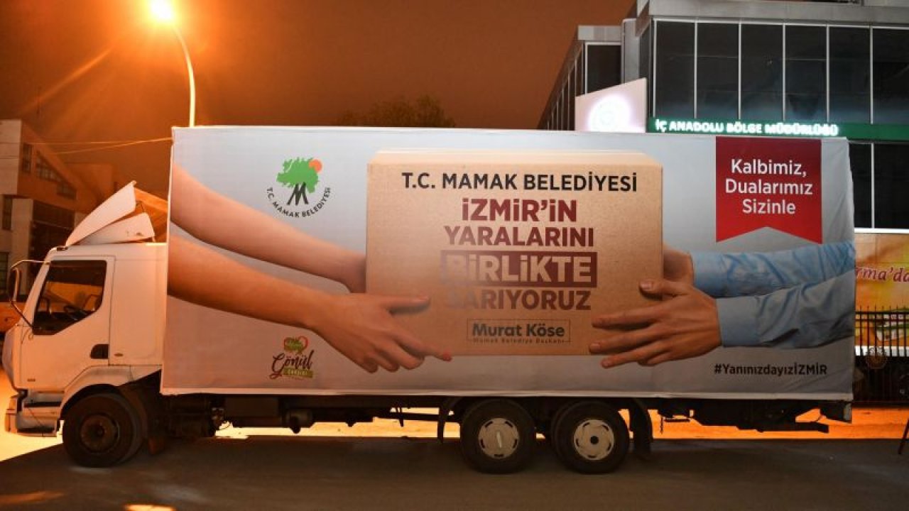 Ankara Mamak’tan İzmir’e yardım tırı yola çıktı