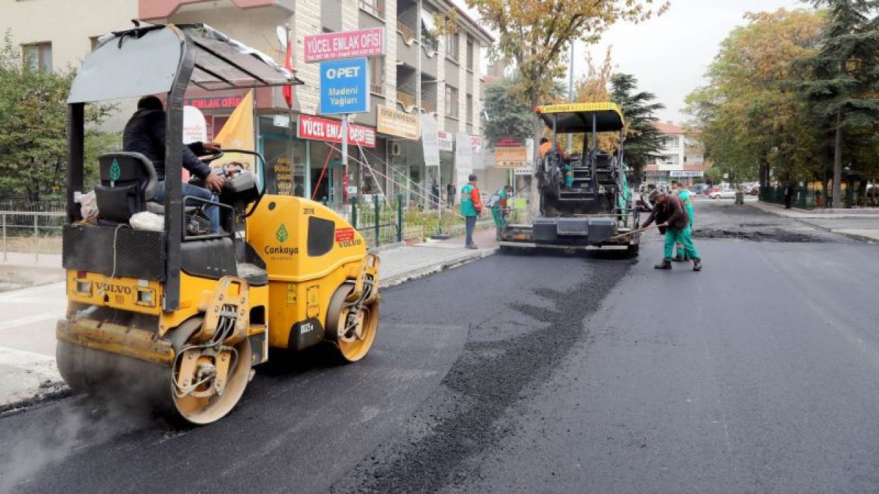 Ankara Çankaya Belediyesi asfalt çalışmalarına hız verdi