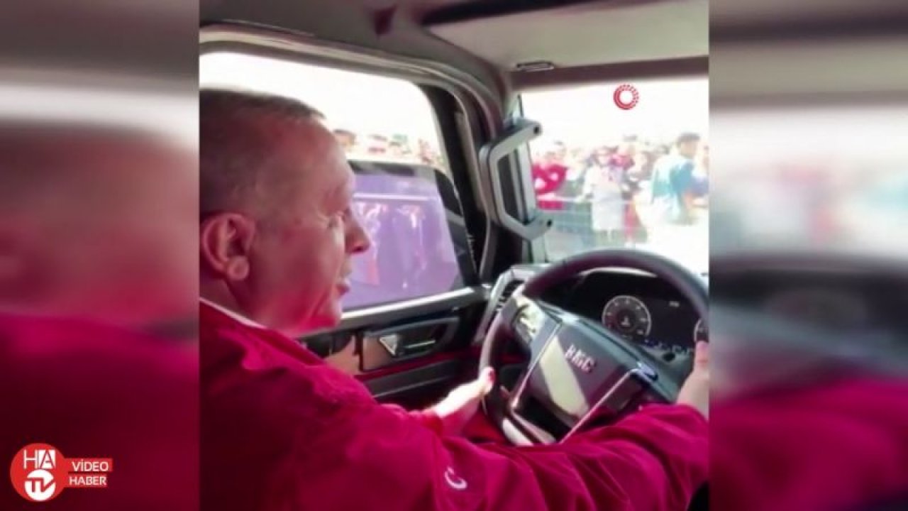 Cumhurbaşkanı Erdoğan yerli pikap aracı kullandı