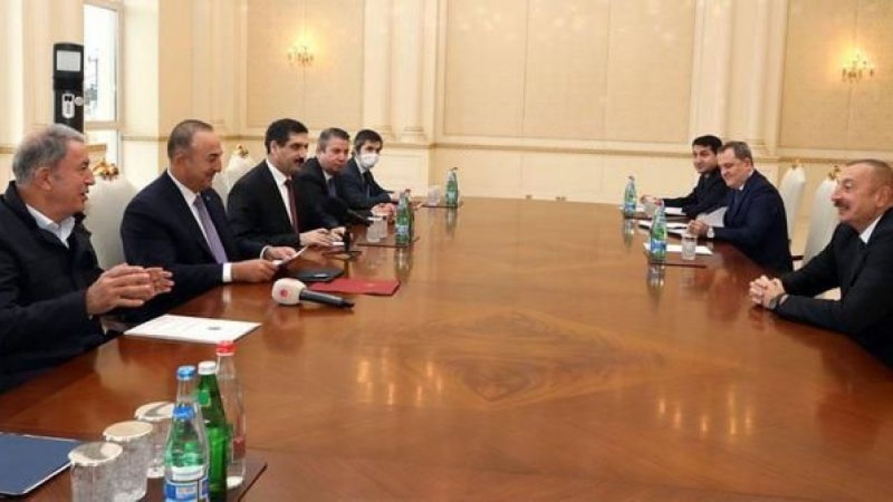 Bakanlar Çavuşoğlu ve Akar Azerbaycan'da
