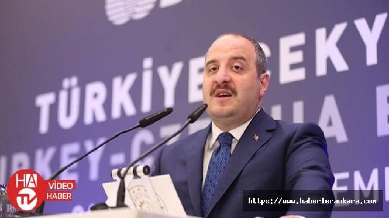 Türkiye-Çekya İş Forumu'nda Sanayi ve Teknoloji Bakanı Mustafa Varank konuştu