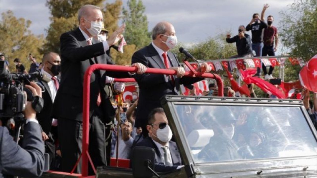 Cumhurbaşkanı Erdoğan, KKTC'nin 37. kuruluş yıl dönümü töreninde konuştu