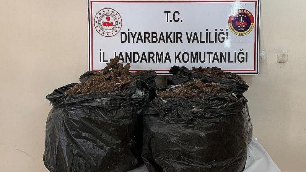 Diyarbakır’da 66 kilo esrar ele geçirildi