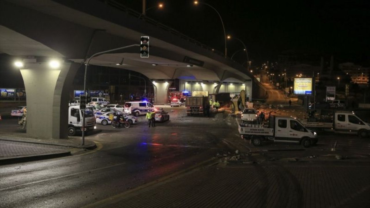 Ankara'da devrilen tırın sürücüsü hayatını kaybetti