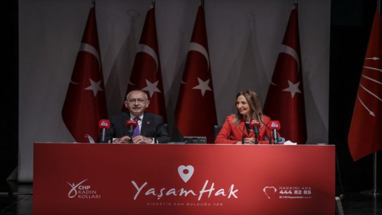 Kılıçdaroğlu, CHP Kadın Kolları'nın YaşamHak Projesi'nin tanıtım toplantısında konuştu: