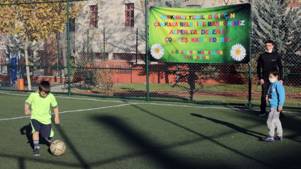 Ankara'da Çankaya'nın parkları yenileniyor
