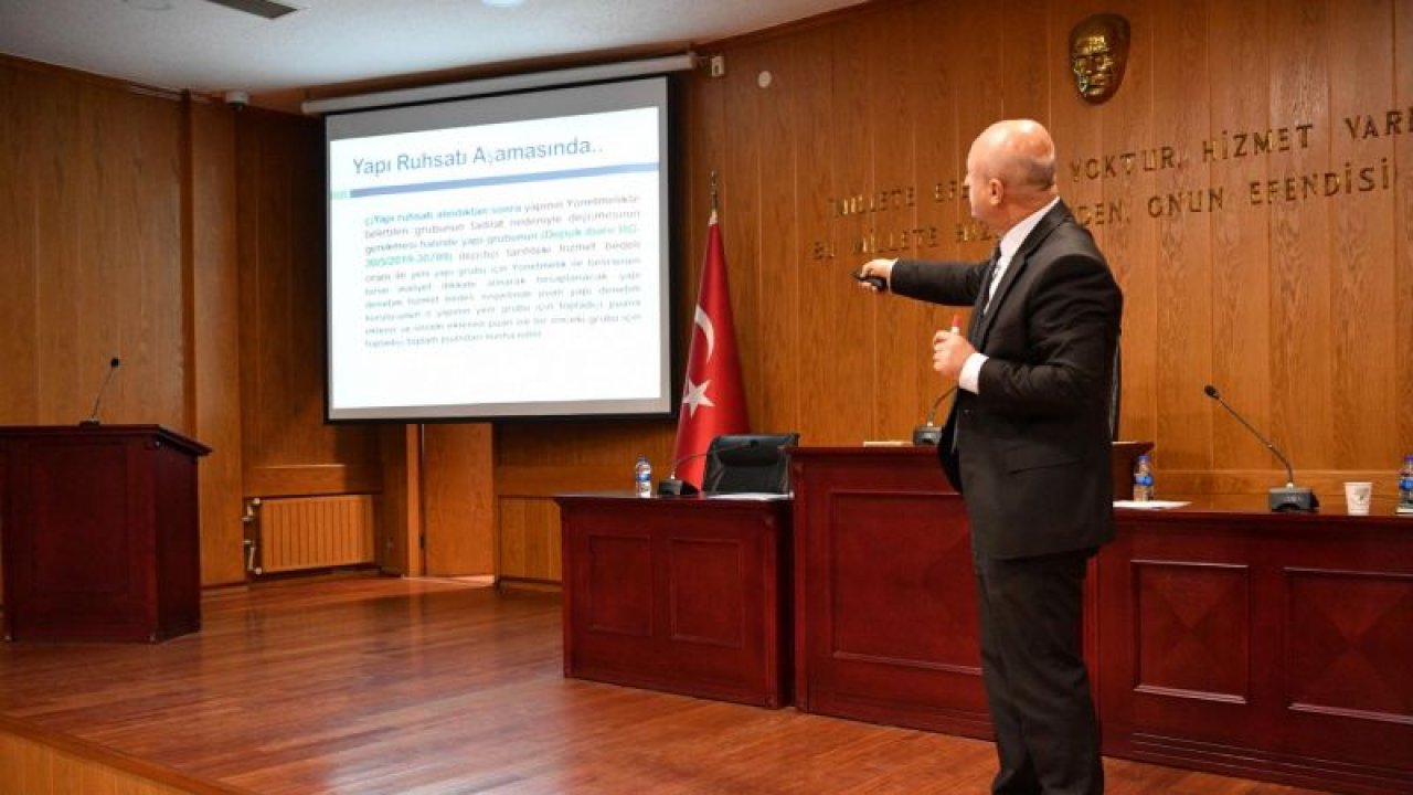 Ankara Mamak Belediyesi'nde personele imar mevzuatı anlatıldı