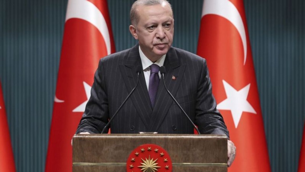 Türkiye Cumhurbaşkanı Recep Tayyip Erdoğan konuşuyor