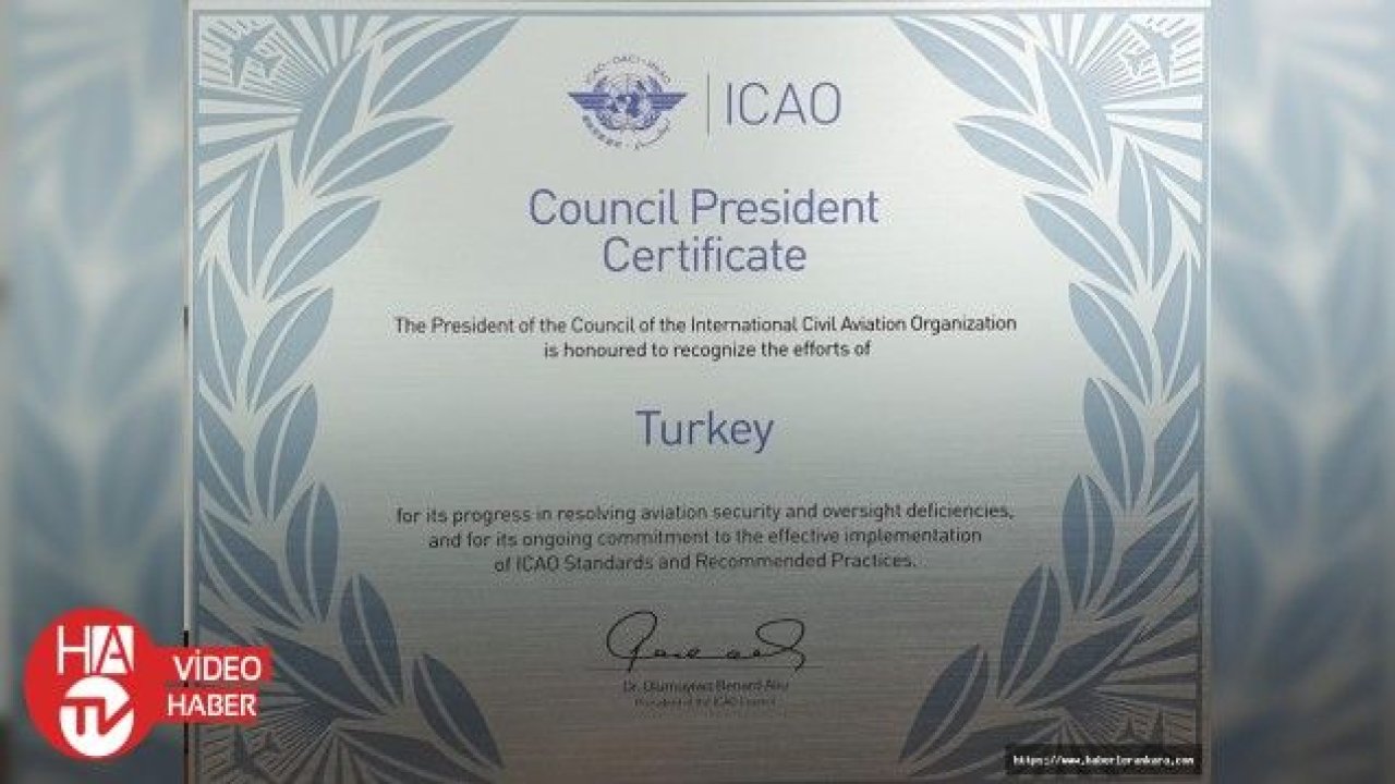 Türk sivil havacılığına uluslararası güvenlik sertifikası