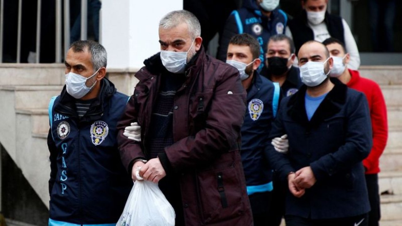 Kayseri'de suç örgütü operasyonunda yakalanan 13 şüpheli adliyede
