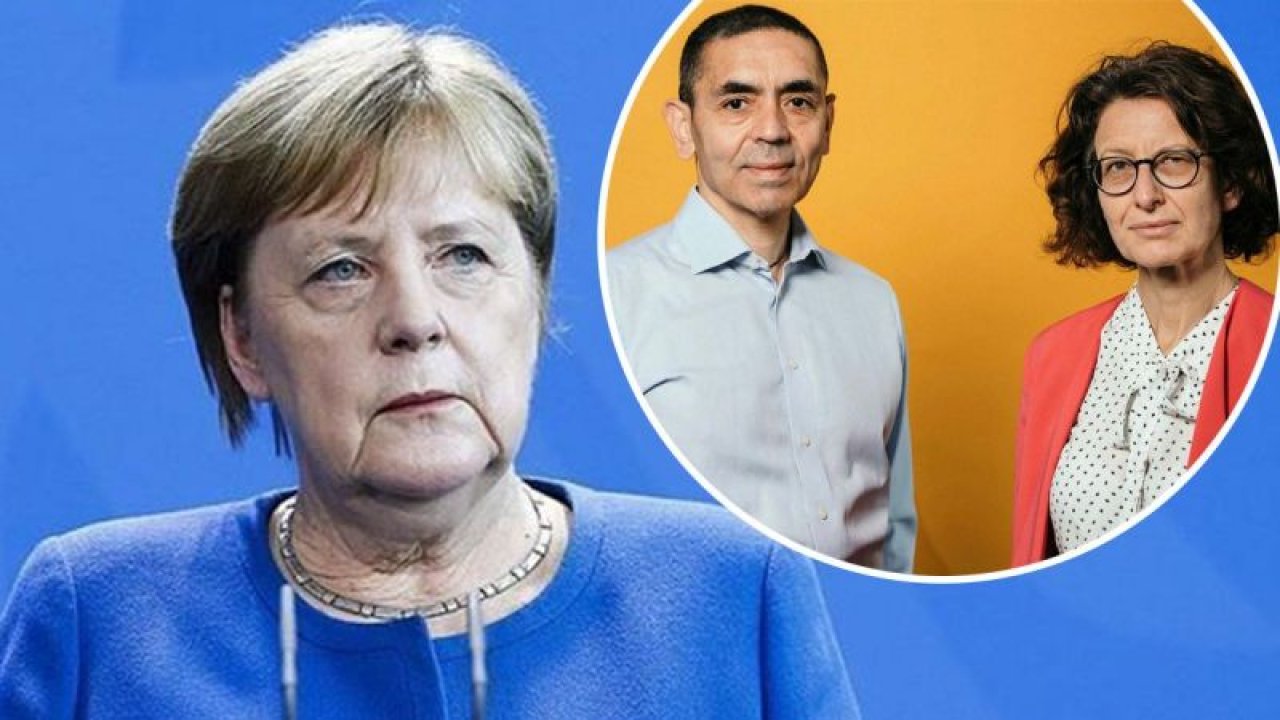 Almanya Başbakanı Merkel, Prof. Dr. Uğur Şahin ve Özlem Türeci ile gurur duyduklarını söyledi