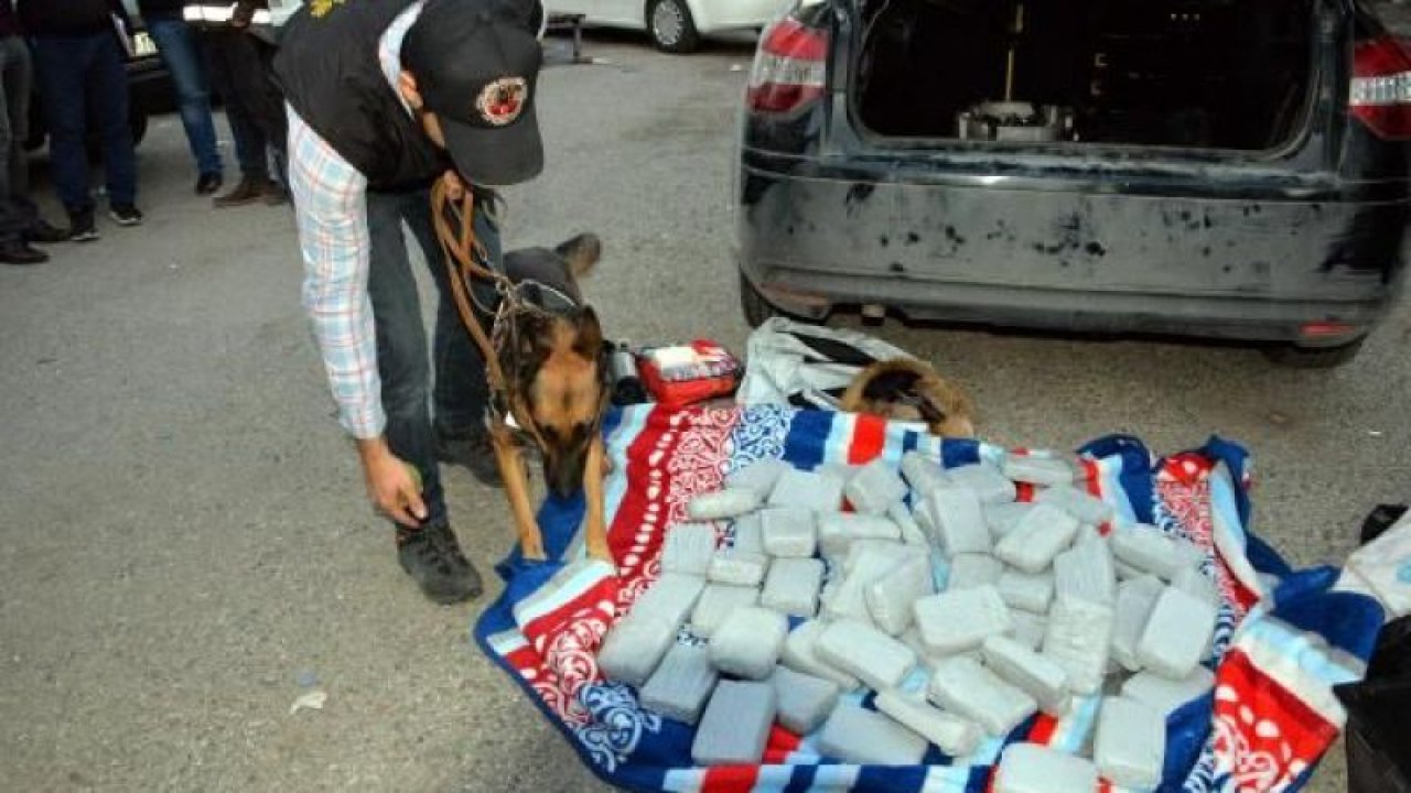 Kayseri'de kovalamaca sonucu durdurulan otomobilden uyuşturucu çıktı