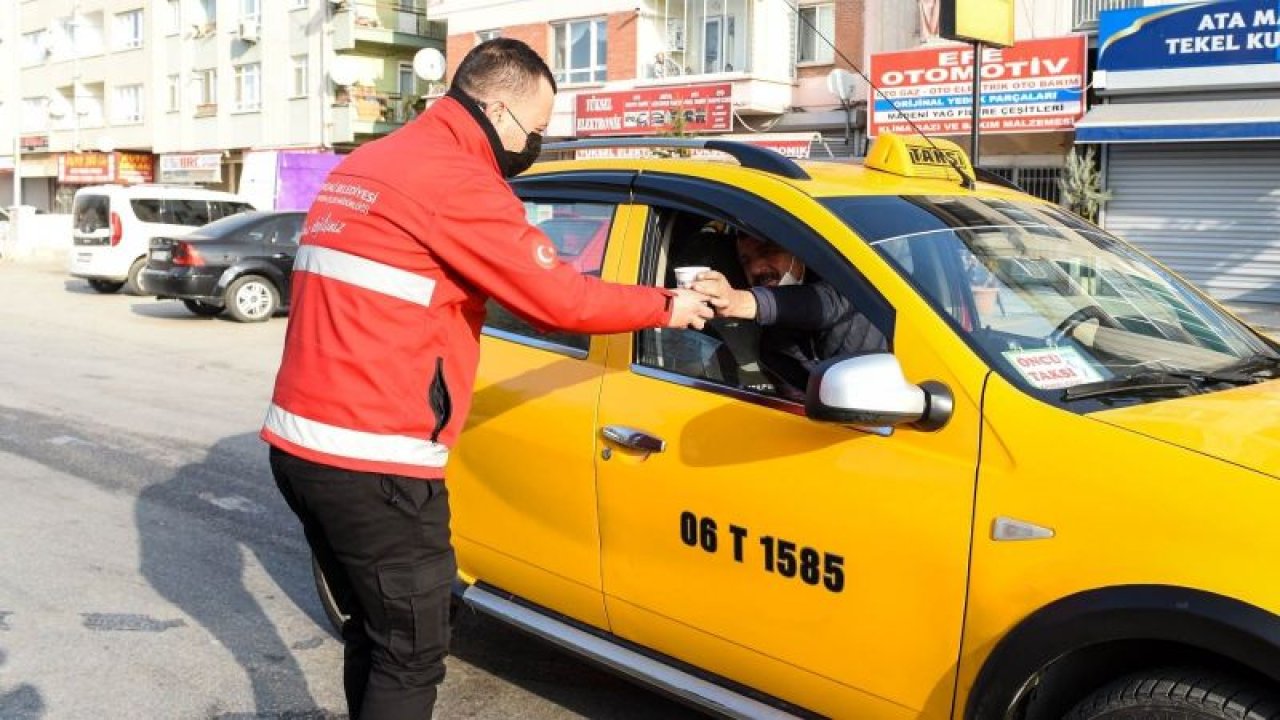 Ankara Altındağ Belediyesi’nden taksici esnafına destek...