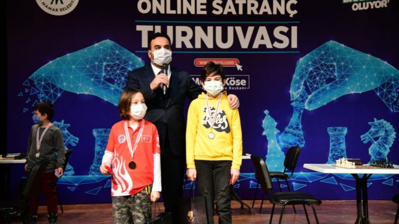 Ankara Mamak'ta Online Satranç Turnuvası’nın Finalistleri Ödüllendirildi