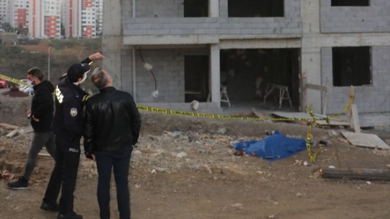 Trabzon'da inşaatın 9'uncu katından düşen işçi hayatını kaybetti- VİDEO
