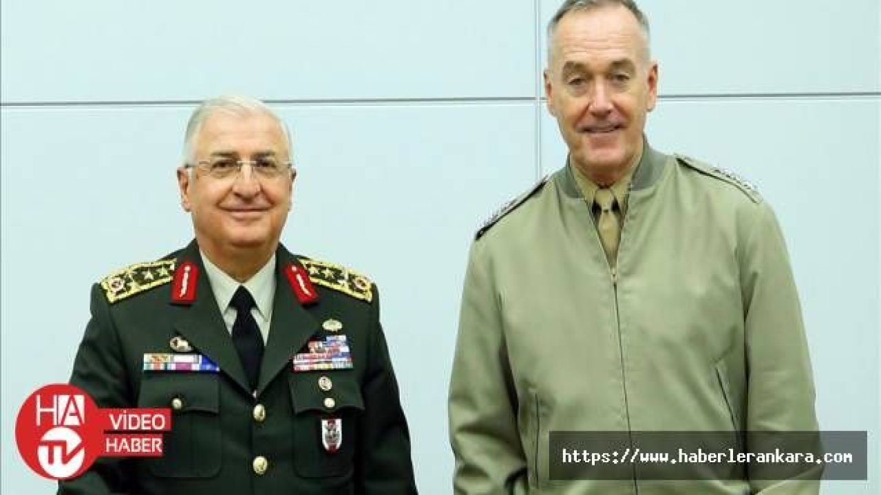 Orgeneral Güler ABD'li mevkidaşı Dunford ile güvenli bölgeyi görüştü