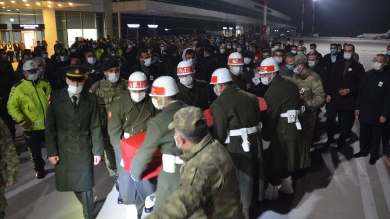 Hakkari'de çığ düşmesi sonucu şehit olan asker Ali Özdemir cenazesi Kahramanmaraş'a getirildi