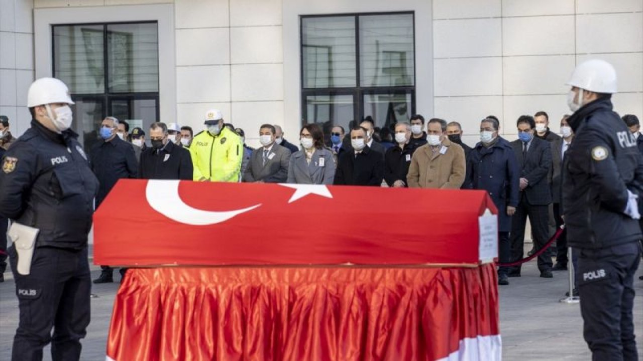 Ankara'da göreve giderken geçirdiği kalp krizi sonucu vefat eden polis memuru için tören düzenlendi