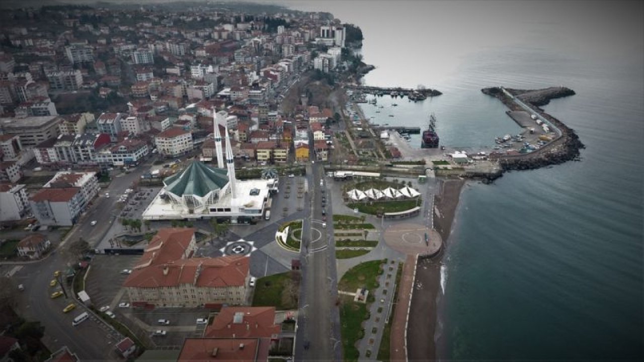 "Batı Karadeniz'in incisi" Akçakoca'da sakinlik drone ile görüntülendi
