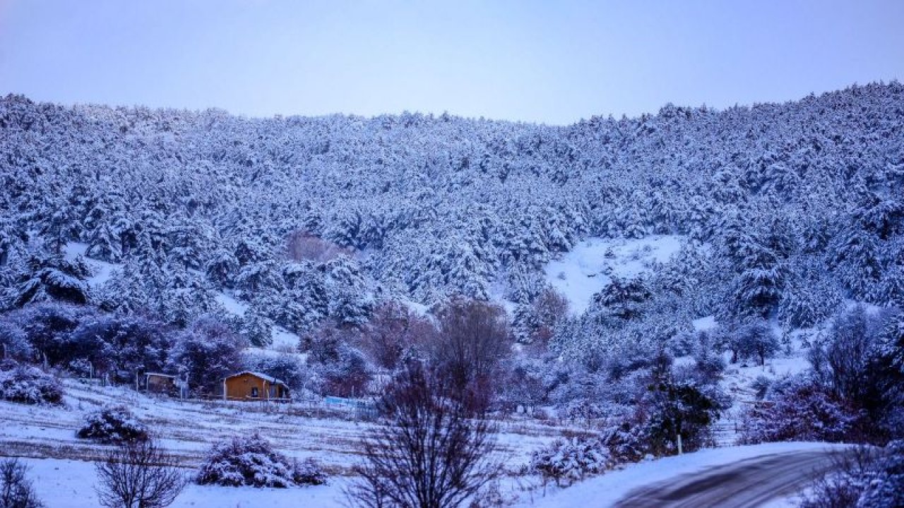 Kahramankazan'da Kartpostallık Kar Manzaraları