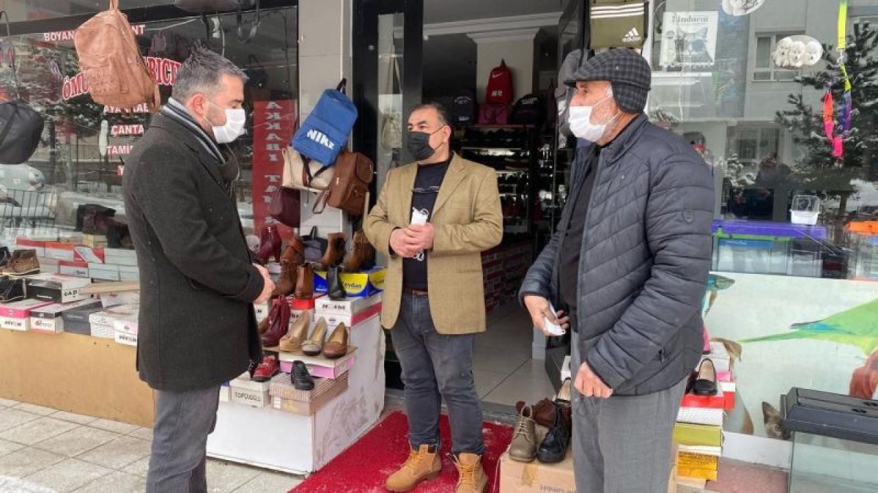 Başkan Ertuğrul Çetin'den Kar Altında Esnaf Ziyareti