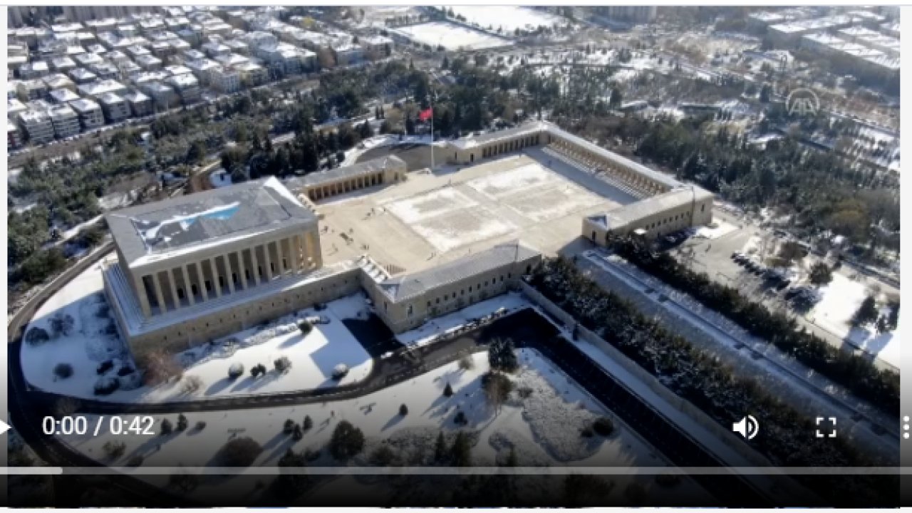 MSB Anıtkabir'in havadan çekilmiş görüntülerini paylaştı