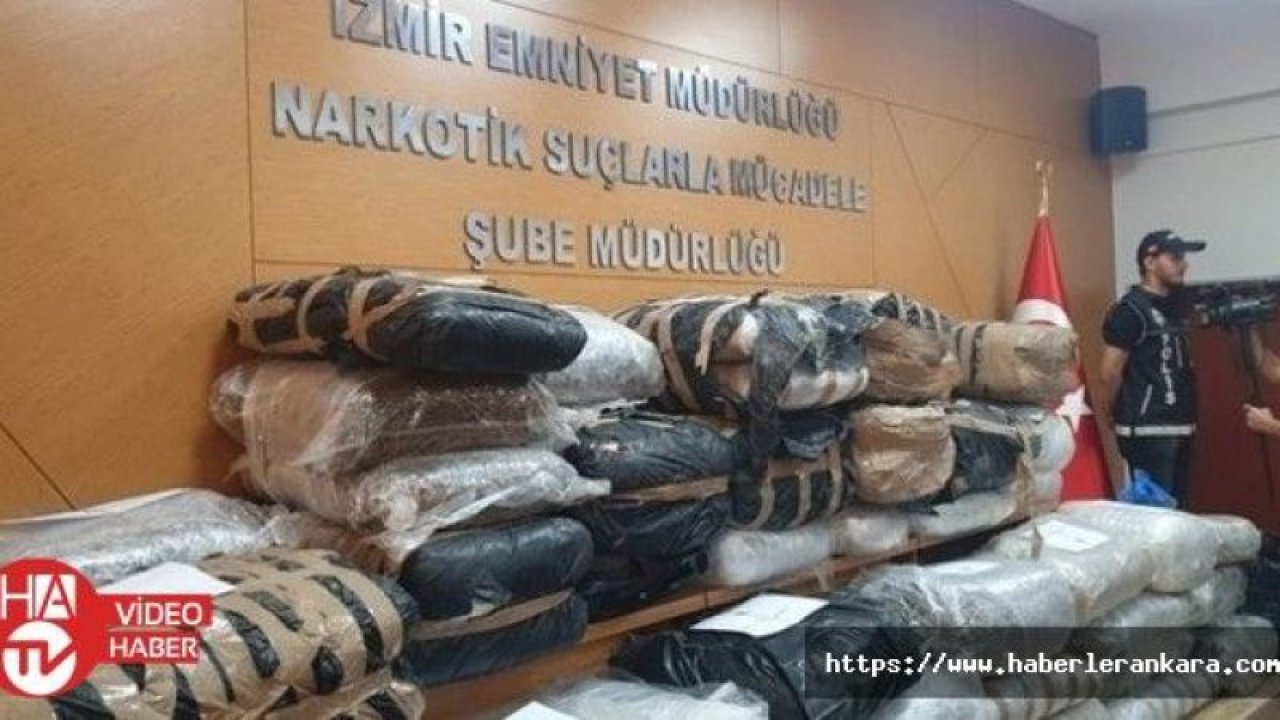 İzmir'de 700 kilogram uyuşturucu ele geçirildi