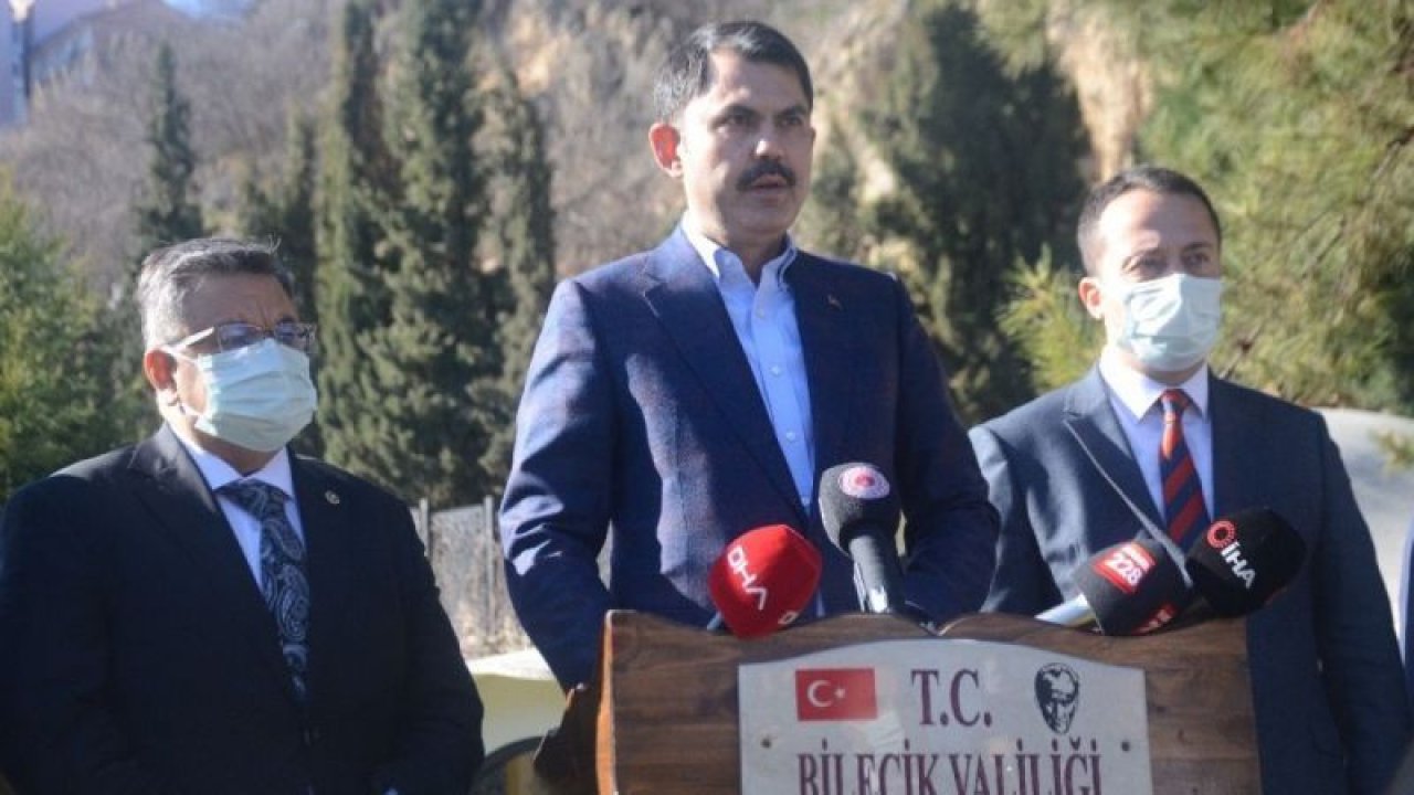 Çevre ve Şehircilik Bakanı Murat Kurum Bilecik'te konuştu