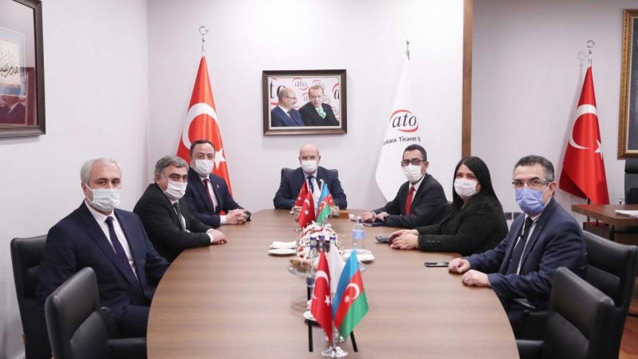 Azerbaycan Yükseliş Partisi’nden ATO Başkanı Baran’a Ziyaret