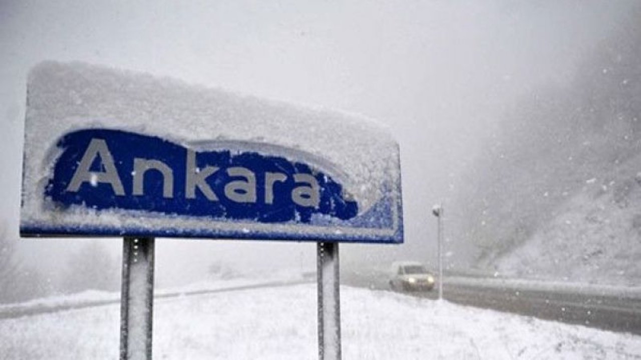 Ankara Dikkat! Meteoroloji'den Yarından itibaren kuvvetli kar ve buzlanma uyarısı