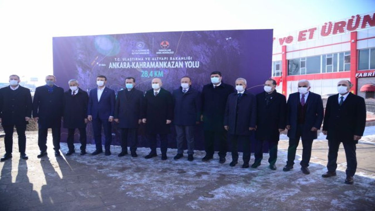 Bakan Karaismailoğlu Kahramankazan - Ankara Yolu Çalışmalarını Denetledi