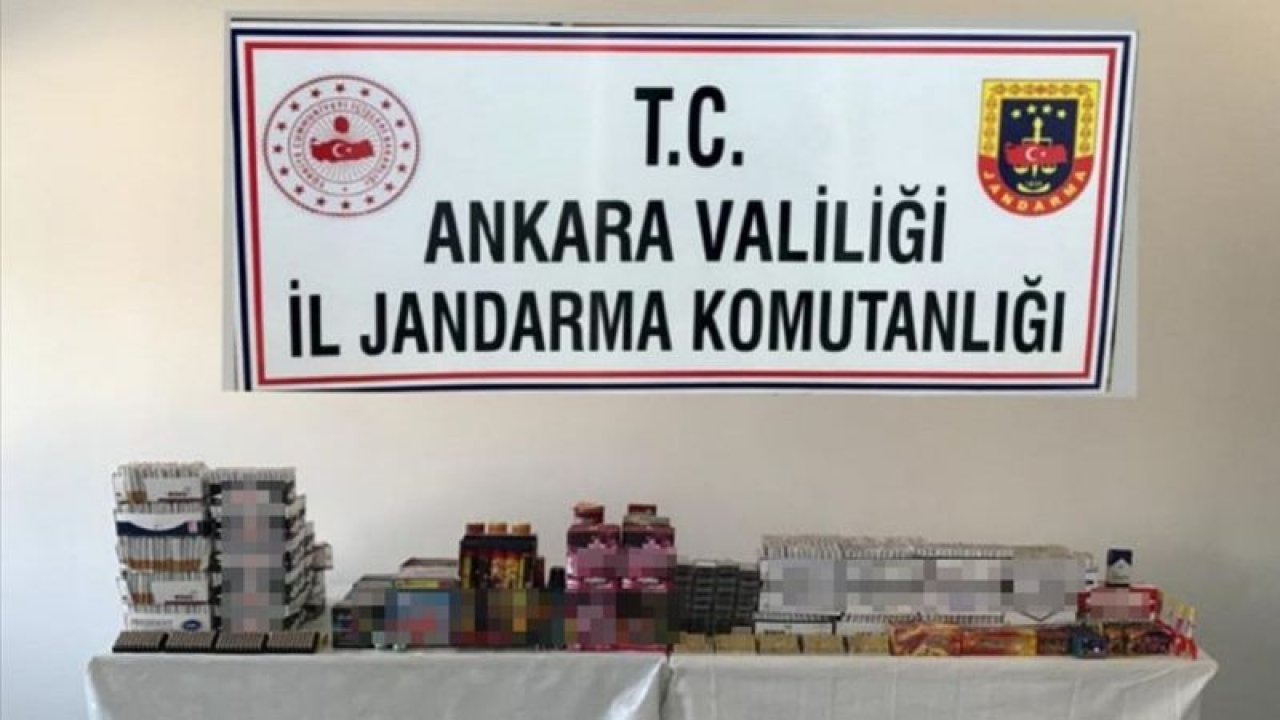 Ankara'daki kaçakçılık operasyonunda 4 şüpheliye 13 bin 867 lira idari ceza uygulandı