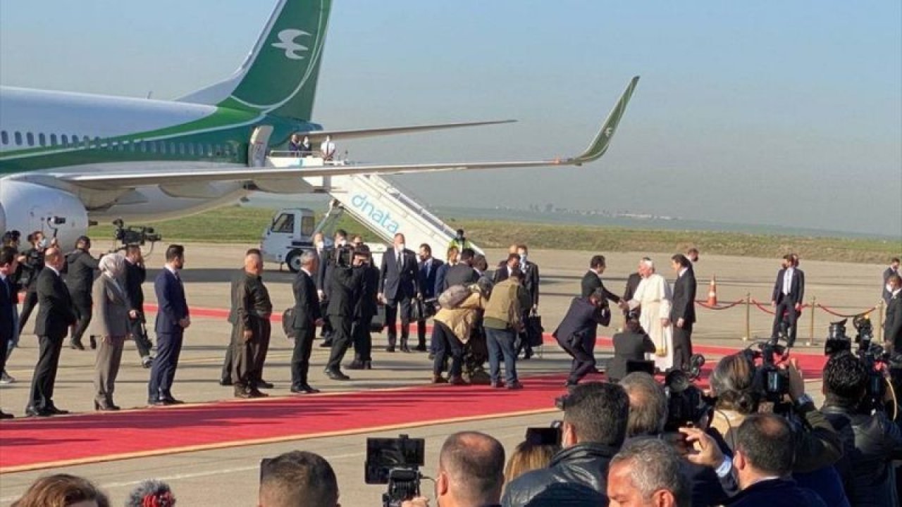Irak ziyaretini sürdüren Papa, Erbil'e geldi