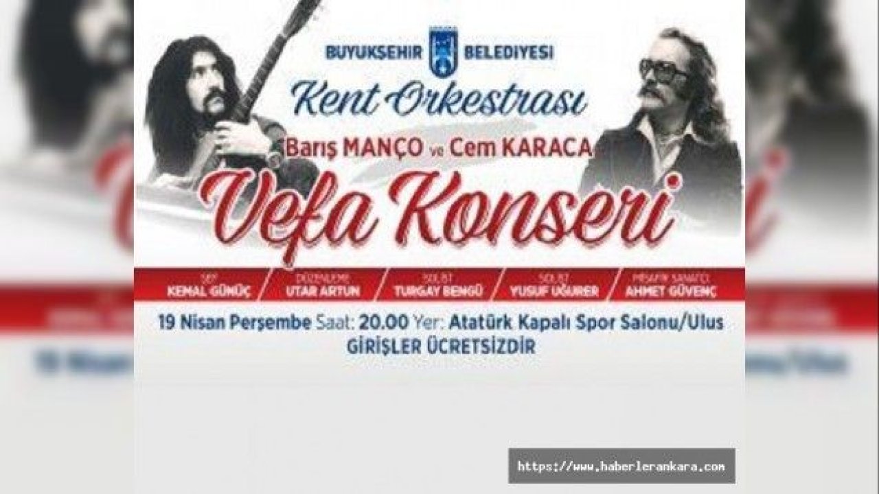 Barış Manço ve Cem Karaca, Vefa Konseri