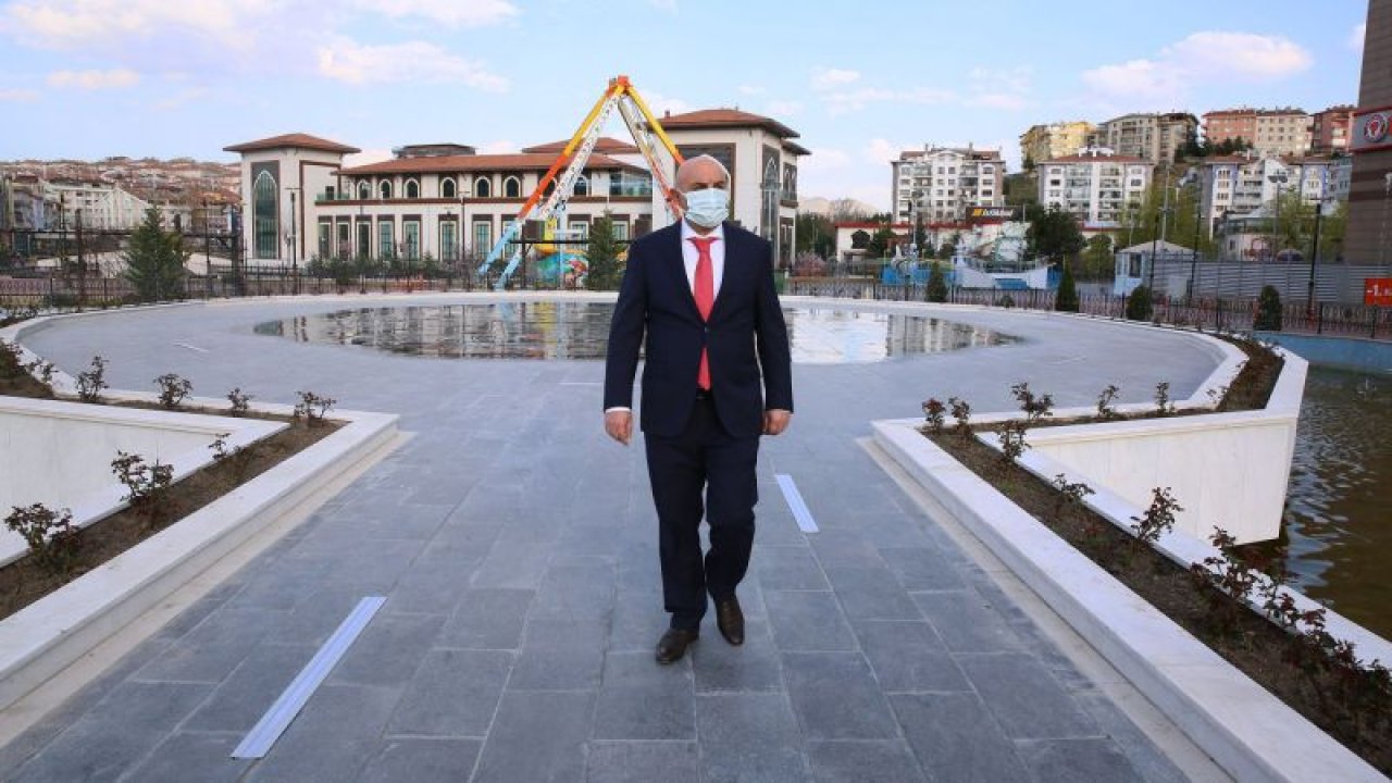 Ankara'da havalar ısındı su ve gül meydanı canlandı