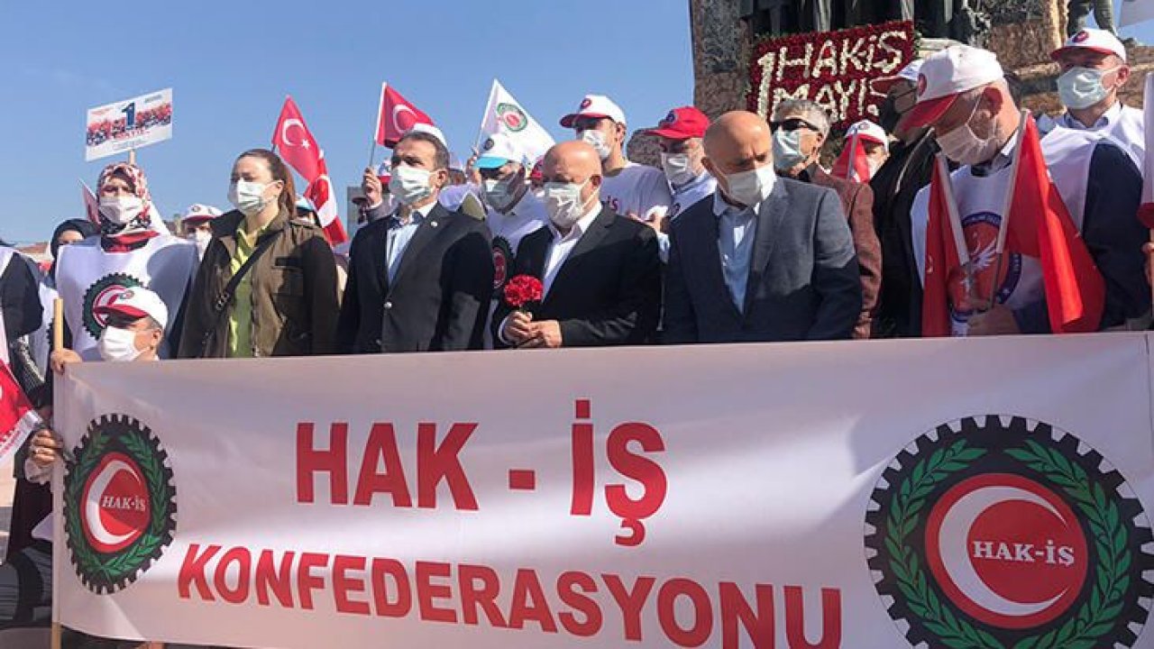 Hak-İş Taksim'de! Sağlık Çalışanlarını Unutmadılar!