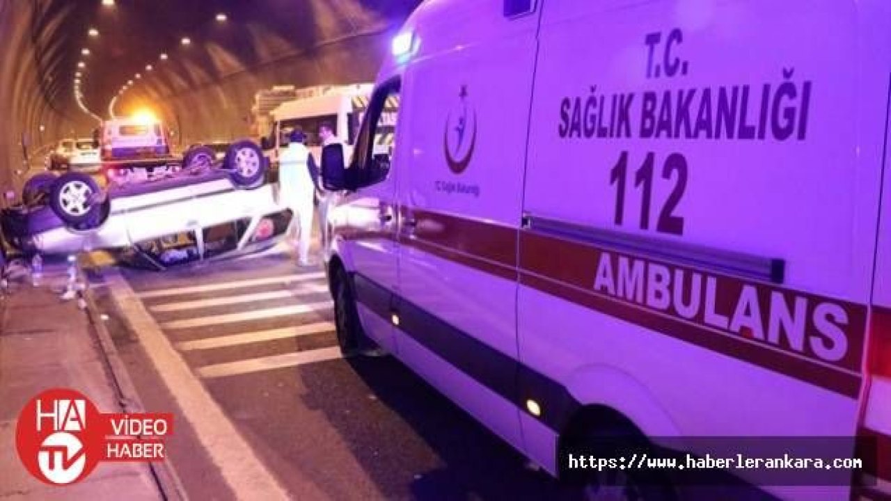 Bolu Dağı Tüneli'nde trafik kazası: 2 yaralı